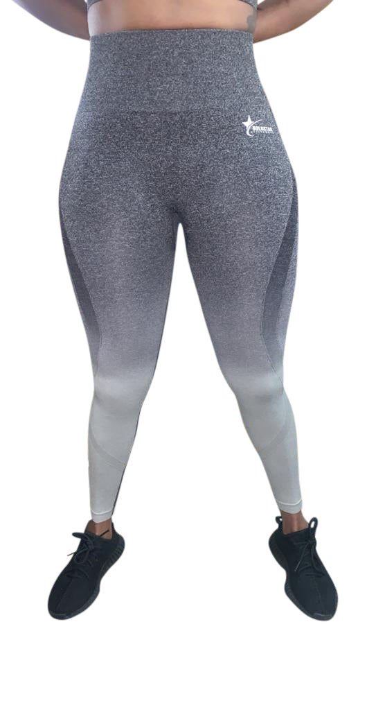 HIIT seamless leggings in ombre blue