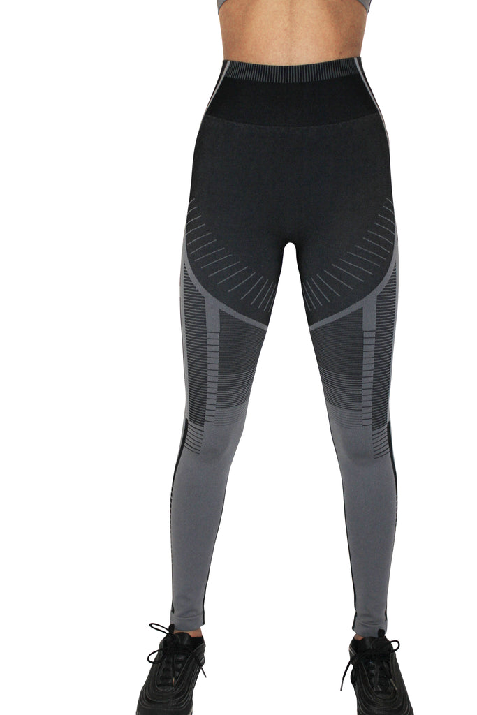 power Seamless Leggings Black & Grey – Boldstar Activewear
